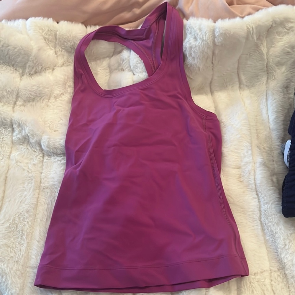 lululemon tank size 0 in vivid plum RARE COLOR